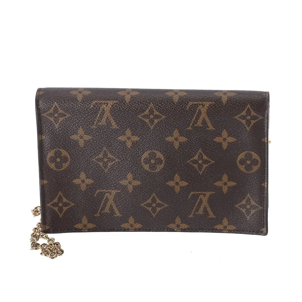 Louis Vuitton Monogram Flore Chain Wallet Crossbody Rose Ballerine Pink - Picture 5 of 11